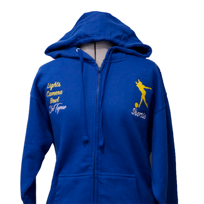 Embroidered Sho Tyme Bowling Zip-up Hoodie